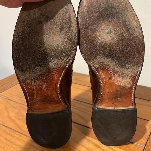 Allen Edmonds Cody British Tan Leather Loafers Size 9 1/2 D. - Picture 5 of 8